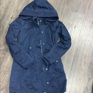 Forever 21 Long Blue Pea Coat